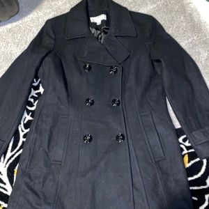 Anne Klein wool blend double breasted pea coat L